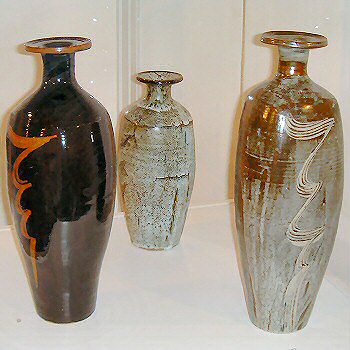 Three large stoneware bottles, 1982 - 1990