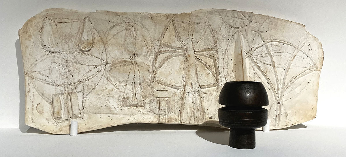 Hans Coper - Plaster maquette and pot