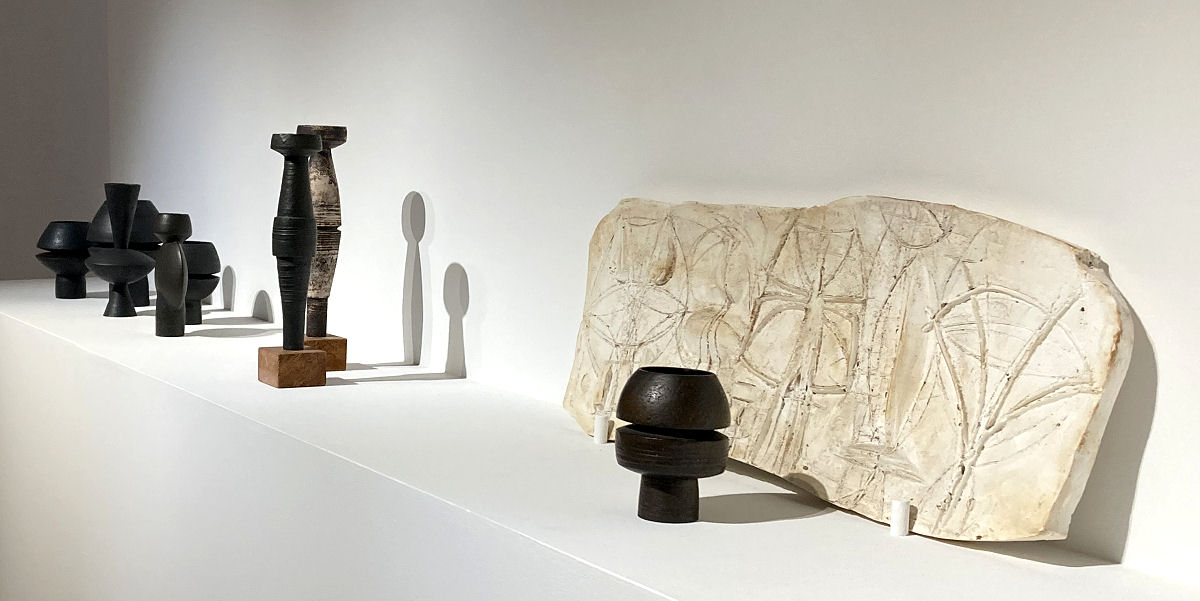 Hans Coper pots and plaster maquette