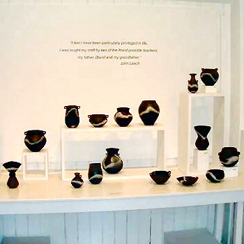 John Leach Mood pots for sale in the exhibition