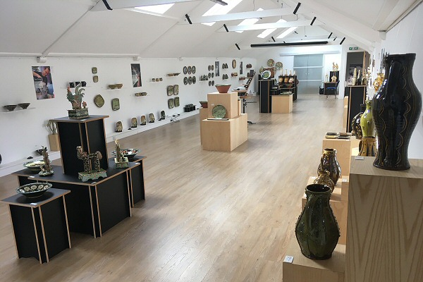 View across the gallery