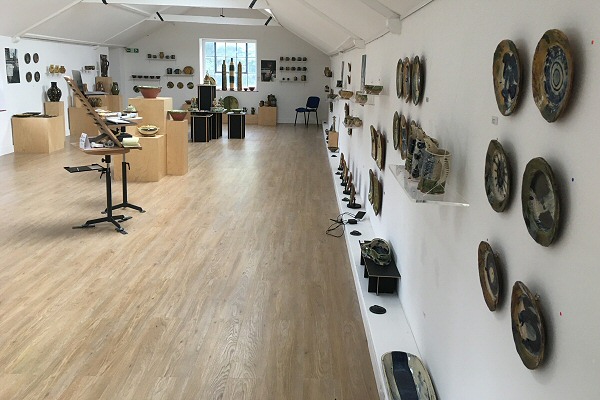 View across the gallery