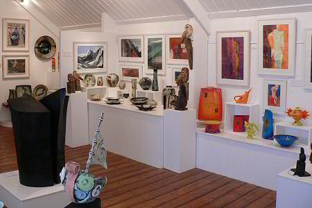 View across the exhibition