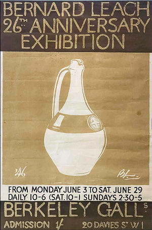 Bernard Leach - Berkeley Gallery 1946 - Exhibition Poster