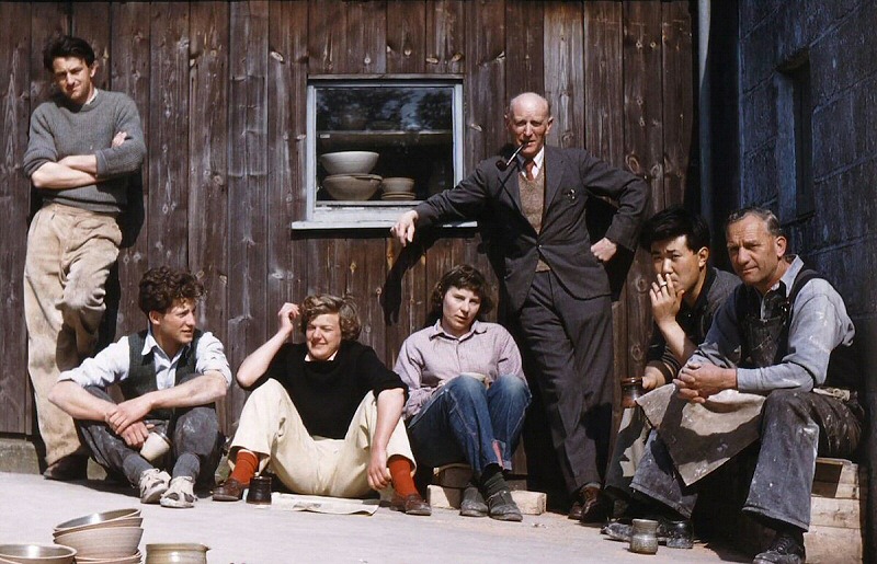 Richard Batterham at the Leach Pottery in 1958