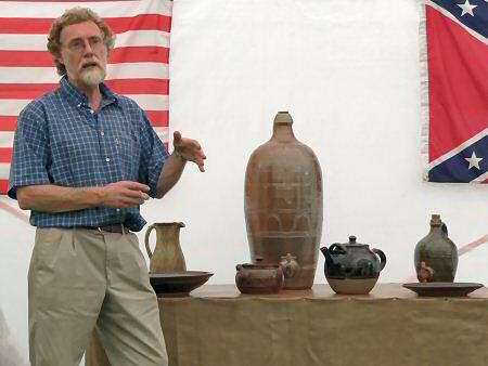 Toff discussing Ray Finch pots