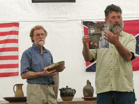 Dan Finnegan talking about his salt kiln