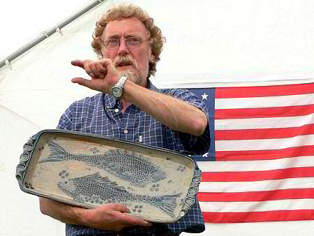Toff explaining how his use of fish decoration has evolved