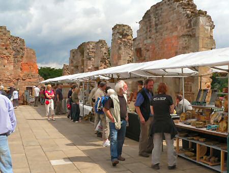 Stalls in the ruins