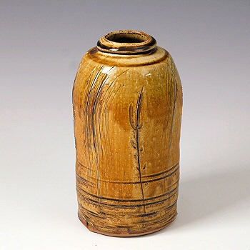 Mike Dodd - Bottle vase, granite and ash glaze