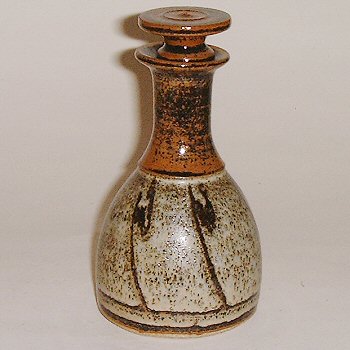 Stoneware oil bottle