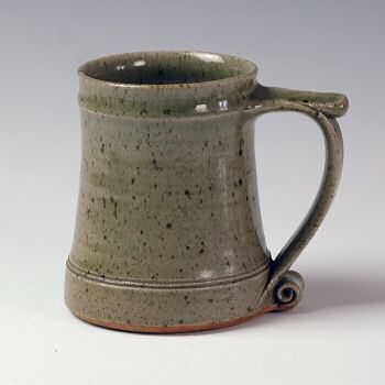 Leach Pottery - Celadon glaze tankard