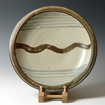 Leach Pottery - Large waves plate