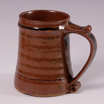 Leach Pottery - Tenmoku glaze tankard