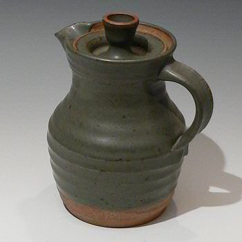 Stoneware coffee pot.