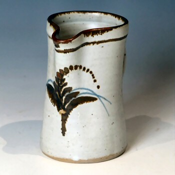 Lowerdown Pottery foxglove pattern jug