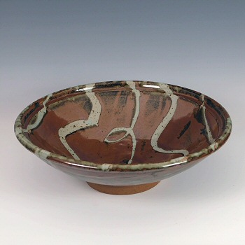 Phil Rogers - Huge kaki glazed bowl