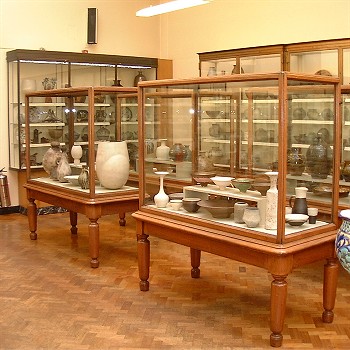 View of the display cases