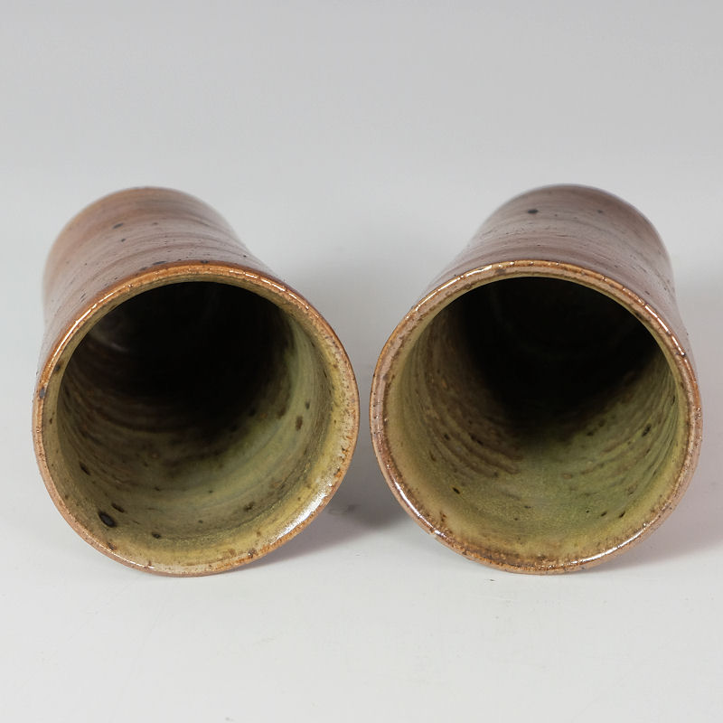 Barn Pottery - Pair of wood fired beakers